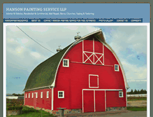 Tablet Screenshot of hansonpaintingservice.com